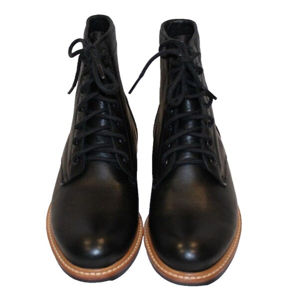 Nisolo All Weather Amalia Boots Womens SZ 7‎ Leather Lace Up Black - Picture 6 of 8